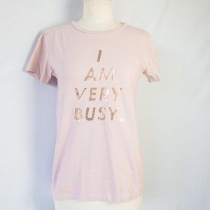 ban.do pink t-shirt “Im Very Busy”